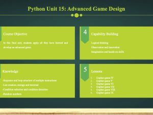 Python Unit 15: Advanced Game Design